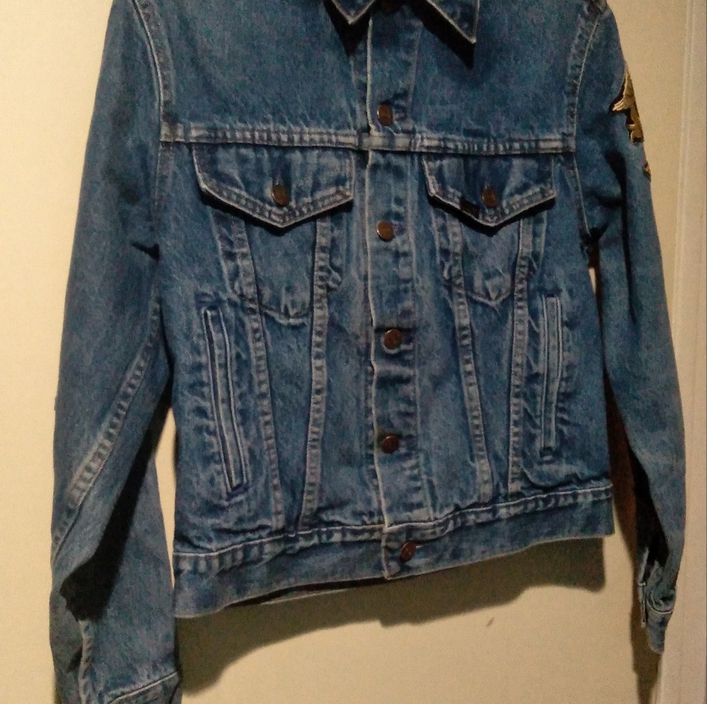 RARE "Harley Davidson" Patch Denim Jacket (one of a kind) - Picture 4 of 11